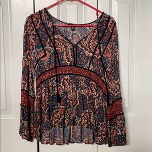American Eagle Flowy Boho Top